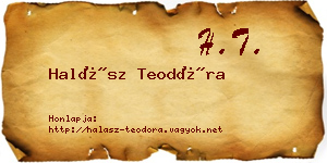 Halász Teodóra névjegykártya